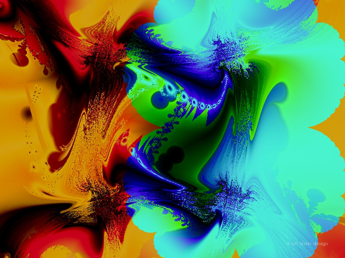 Boxed Swirl; Digital Illustration by Bill Fester